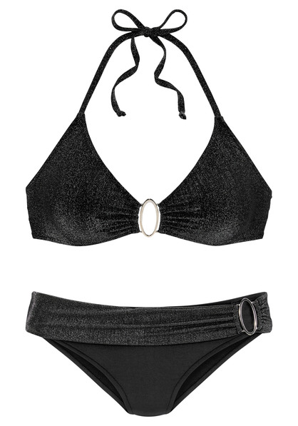 JETTE Triangel Bikini Londyn Schwarz Cup A B 32 LASCANA De