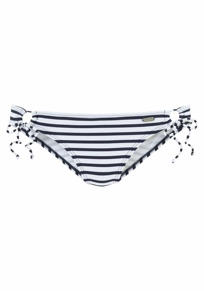 Venice Beach Bikini Hose Summer Wei Marine Gestreift