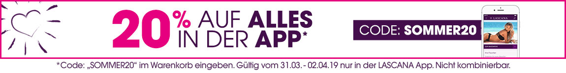 -20% auf ALLES in der App -20% auf ALLES in der App