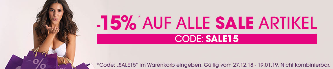 -15% auf SALE Artikel -15% auf SALE Artikel