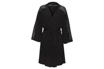 Curvy Capsule N°3 Kimono in schwarz von LASCANAA