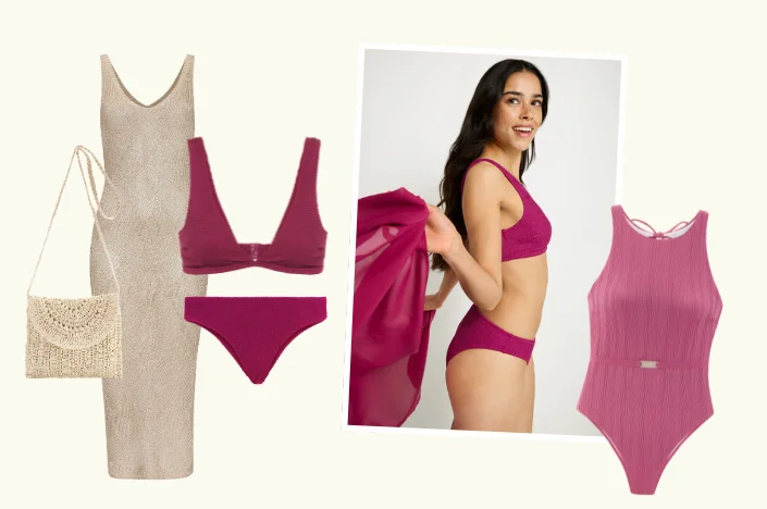 LASCANA strukturierter Bikini in moderner Optik