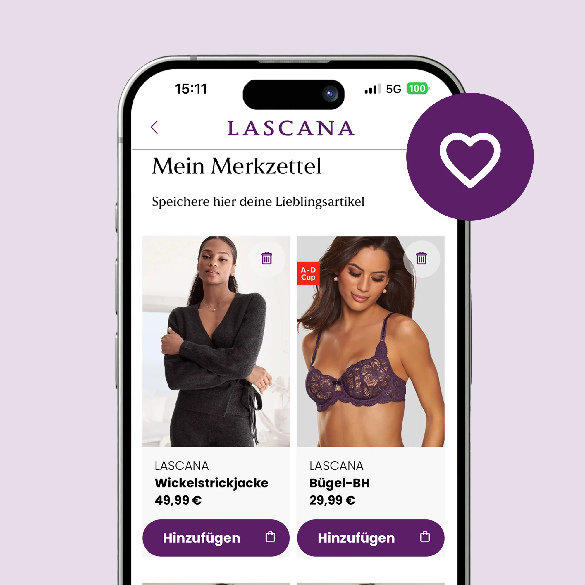 LASCANA App Immer Top Informiert
