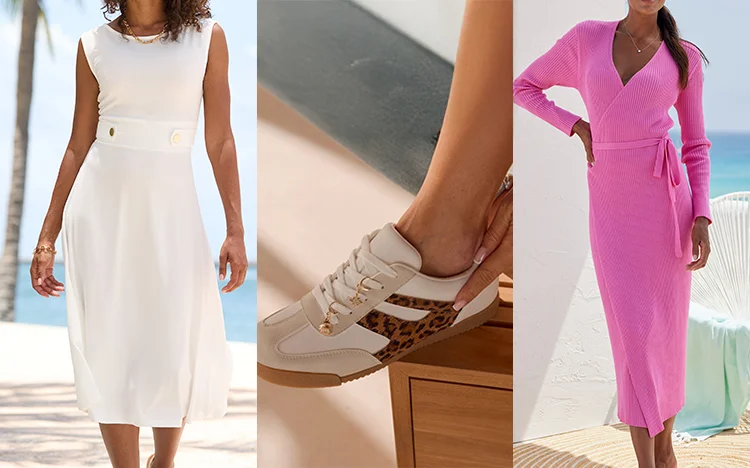 Kleider und Schuhe