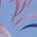 himmelblau bedruckt