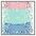 blau, rosa, mint