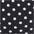 schwarz-weiß-gepunktet