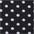 schwarz-weiß-gepunktet
