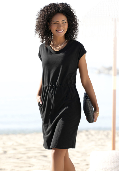 Beachtime Jerseykleid schwarz 34 