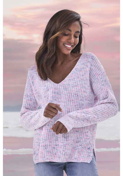 V-Ausschnitt-Pullover