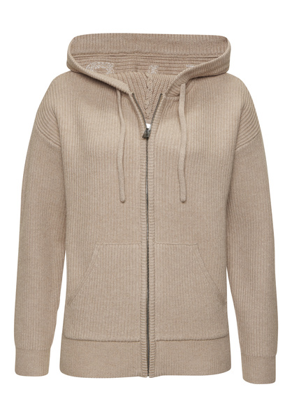 Kapuzenstrickjacke