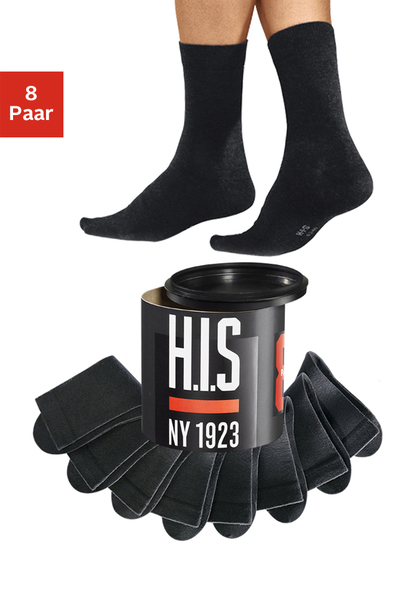 H.I.S Socken schwarz | 39-42 | Lange Socken