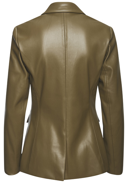 Lederimitat-Blazer