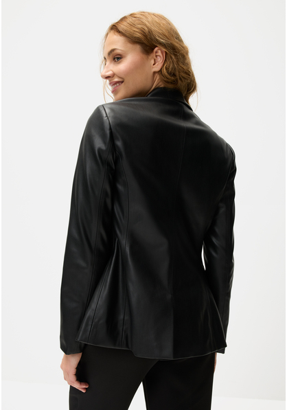 Lederimitat-Blazer