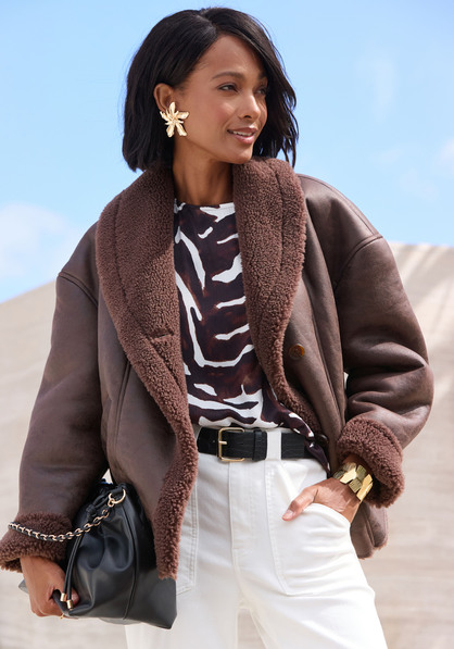 Lederimitatjacke