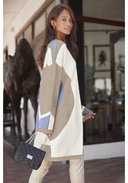 Longstrickjacke