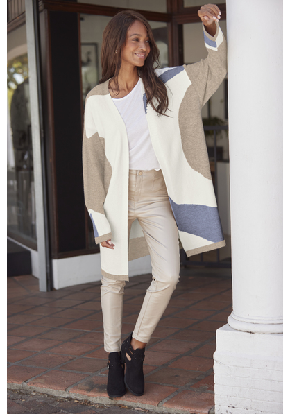 Longstrickjacke
