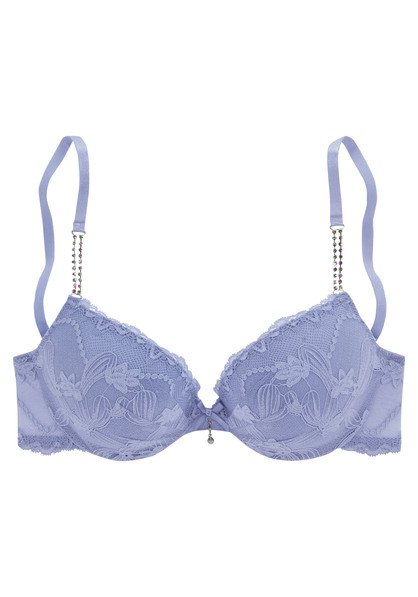 LASCANA Push-up-BH "Dalia" Blau | Cup C | 70