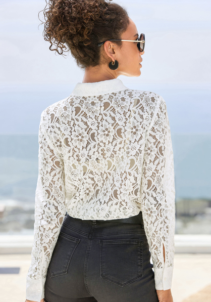 Spitzenbluse