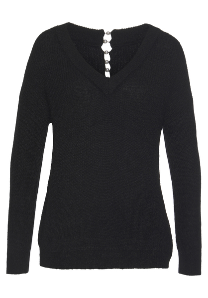 V-Ausschnitt-Pullover