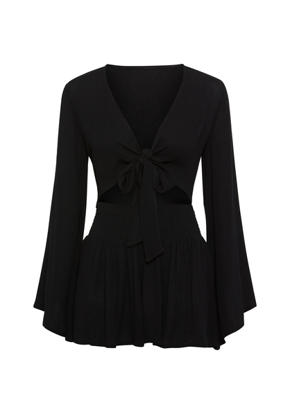 Strandset: Crepebluse und Shorts