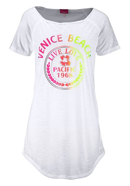 Venice Beach Longshirt weiß | 32/34 | T-Shirts