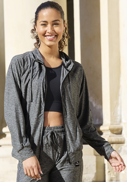 Funktions-Kapuzensweatjacke