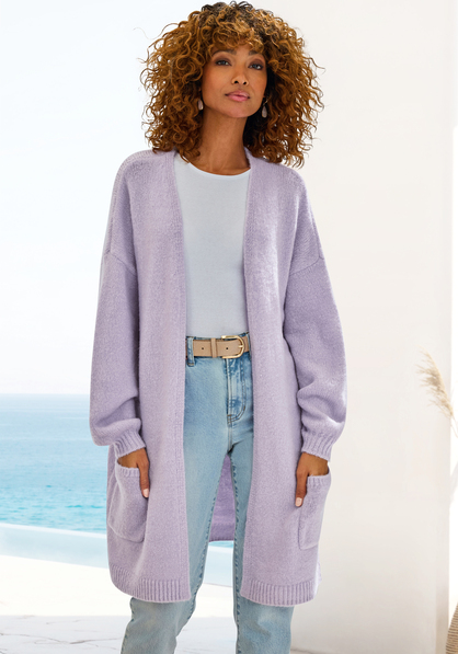 Longstrickjacke