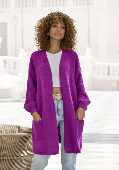 Longstrickjacke