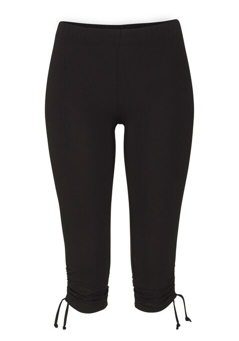 Bild: Caprileggings von Beachtime by Lascana: Caprihose von Beachtime mit seitlichen Tunnelzügen. Elastischer Hosenbund. Eng anliegende Passform. Bequemer Stretchjersey.