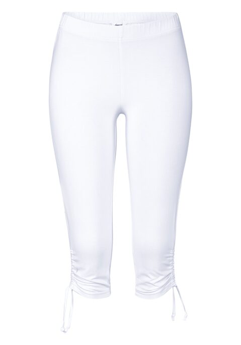 Bild: Caprileggings von Beachtime by Lascana: Caprihose von Beachtime mit seitlichen Tunnelzügen. Elastischer Hosenbund. Eng anliegende Passform. Bequemer Stretchjersey.