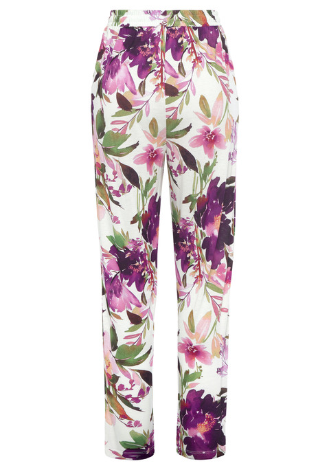 Bild: Jerseyhose von Beachtime by Lascana: Jerseyhose mit schmal zulaufendem Bein. Mit elastischem Gummizug am Bund, seitlichen Eingrifftaschen. Lässige Passform. Weich fließende Qualität aus 100% Viskose.