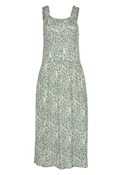 Bild: Jerseykleid von Beachtime by Lascana: Sommerliches Kleid von Beach Time mit Allovermuster. Breite, gesmokte Träger. Dekolleté mit rundem Ausschnitt. Praktisch: eingearbeitete Seitennahttaschen. Knieumspielende Länge. Weich fließender Viskosejersey.