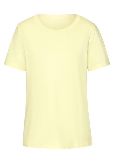 Bild: T-Shirt von Beachtime by Lascana: Klassisches T-Shirt von Beachtime. Unifarben. Rundhalsausschnitt. Seitliche Saumschlitze. Locker fallende Passform. Hochwertiger Baumwoll-Jersey.