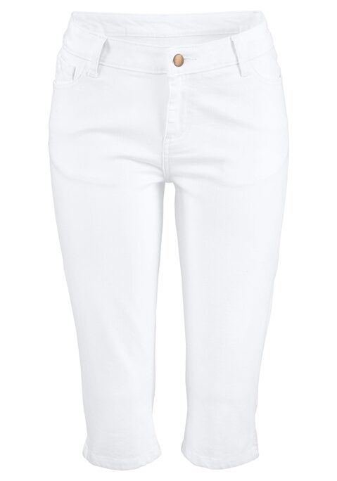 Bild: Caprihose von Beachtime: Caprihose im 5-Pocket-Style. Mit kleinen Schlitzen seitlich am Beinabschluss. Innenbeinlänge ca. 44,5 cm. Aus 98% Baumwolle,  2% Elasthan.