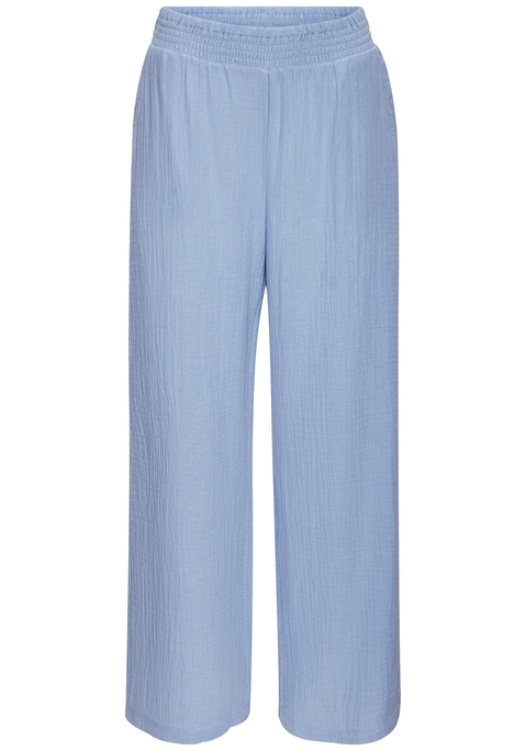 Bild: Schlupfhose von Beachtime: Schlupfhose von Beachtime. Bequemer Smokbund. Gerade Beinform. Praktische Eingrifftaschen. Sommerliche Musselinware aus Baumwolle.