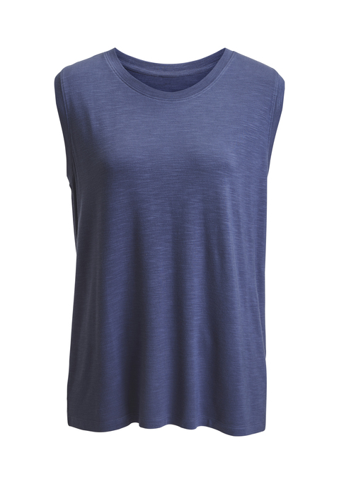 Bild: Shirttop von Beachtime: Luftiges unifarbenes Top von Beachtime in lässiger Passform. Rundhalsausschnitt und breite Schultern. Perfekt zu vielen Sommerlooks, für Freizeit und Urlaub. Angenehm weiche und anschmiegsame Slub-Qualität aus elastischer Viskose.