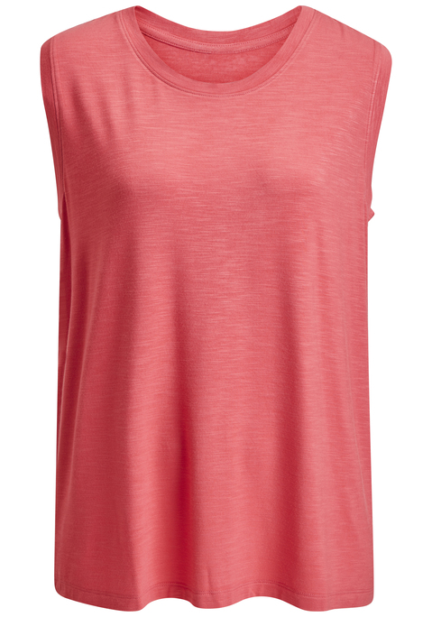 Bild: Shirttop von Beachtime: Luftiges unifarbenes Top von Beachtime in lässiger Passform. Rundhalsausschnitt und breite Schultern. Perfekt zu vielen Sommerlooks, für Freizeit und Urlaub. Angenehm weiche und anschmiegsame Slub-Qualität aus elastischer Viskose.