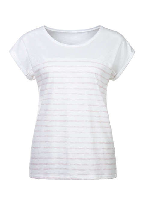 BEACHTIME T-Shirt Damen weiß-rosé Gr.44/46