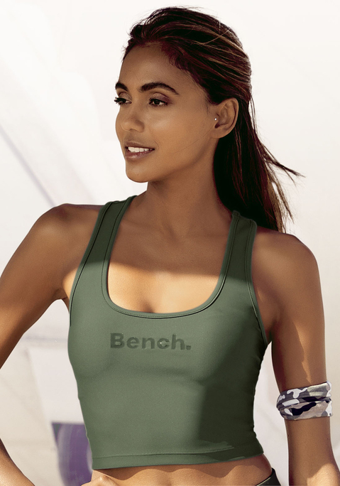 Crop-Top von BENCH. in khaki