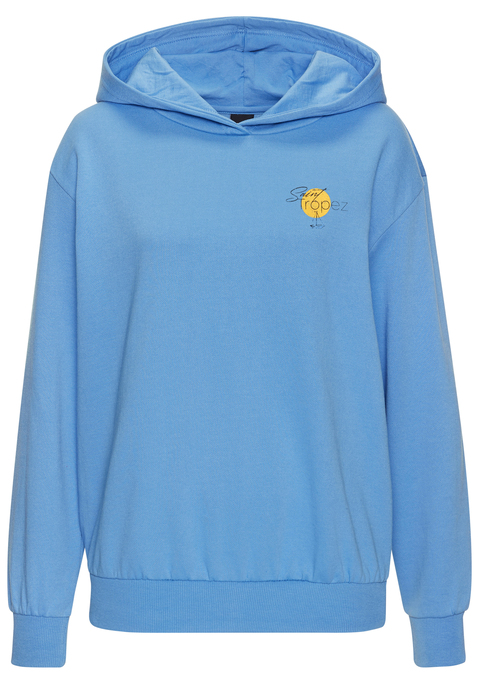 Bild: Kapuzenpullover von Bench.: Hoodie von Bench Loungewear mit Print auf dem Rücken, überschnittenen Schultern, langen Ärmeln, Rippbündchen an Ärmeln und Saum. Weiche Sweatqualität.