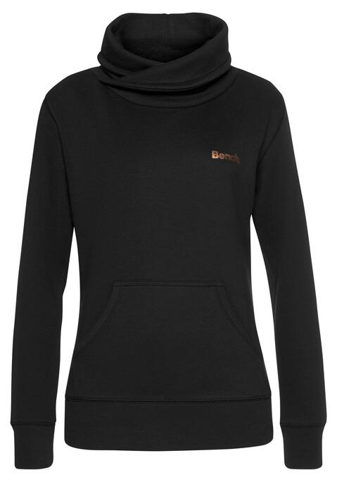 Bild: Longsweatshirt von Bench. Loungewear: Loungesweatshirt von Bench Loungewear mit Kängurutasche. Kleines kupferfarbenem Logodruck.  Weiche, leicht melierte Qualität.