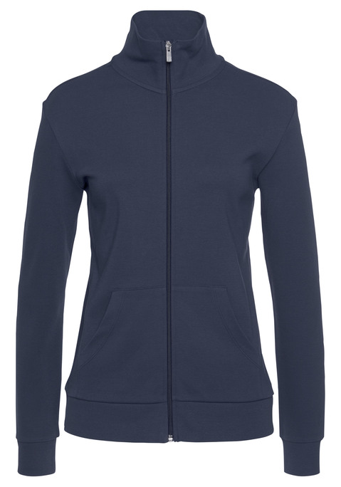 Bild: Sweatjacke von Bench. Loungewear: Sweatjacke von Bench.  Stehkragen mit gestickten Logoschriftzug. Aus 100% Baumwolle.
