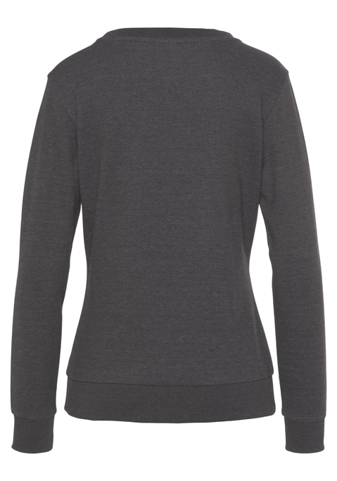 Bild: Sweatshirt von Bench. Loungewear: Bequemes Sweatshirt von Bench. Unifarben mit Logostickerei. Rippbündchen am Saum und Ärmelabschluss. Aus 70% Baumwolle (unterstützt Cotton made in Africa), 30% Polyester.