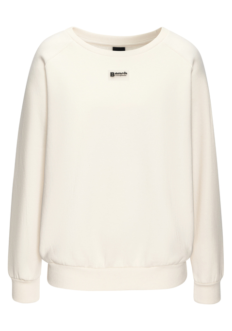 Bild: Sweatshirt von Bench. Loungewear: Sportliches Sweatshirt von Bench Loungewear. Kleines Logodetail vorn. Rundhalsausschnitt. Raglanärmel. Elastische Rippbündchen.  Für Freizeit und Sport. Trageangenehme Sweatware.