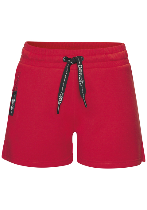 Bild: Sweatshorts von Bench. Loungewear: Shorts von Bench Loungewear. Seitliche Zippertasche. Elastischer Kordelzugbund mit kontrastfarbenem Bindeband. Trageangenehme Qualität.
