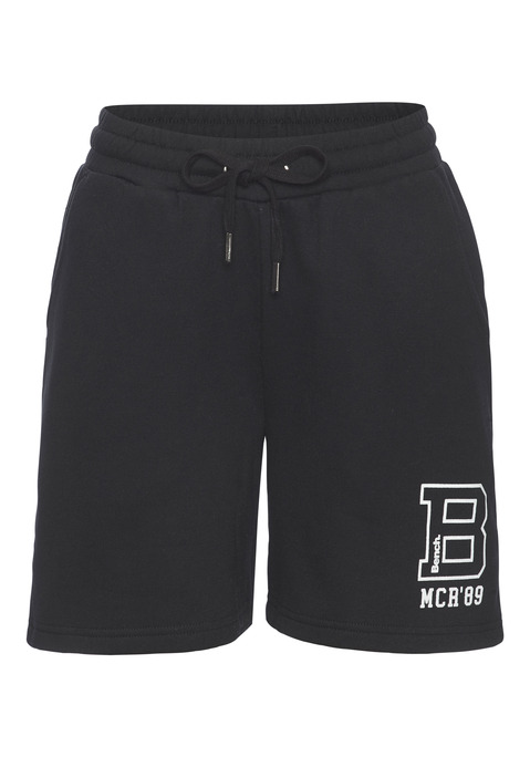 Bild: Sweatshorts von Bench. Loungewear: Bequeme Sweatshorts von Bench Loungewear mit Logodruck. Weite Passform. Praktische Seitentaschen. Für Sportmode und Homewear bestens geeignet. Weich angeraute Sweatware.