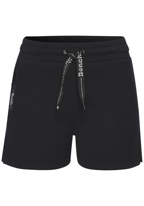 Bild: Sweatshorts von Bench. Loungewear: Shorts von Bench Loungewear. Seitliche Zippertasche. Elastischer Kordelzugbund mit kontrastfarbenem Bindeband. Trageangenehme Qualität.