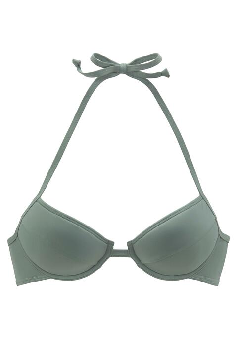 BENCH. Push-Up-Bikini-Top Damen oliv Gr.34 Cup B