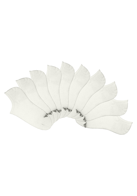 Bild: Sneakersocken von Bench.: Eine Strumpfsammlung von 10 Pack Sneakersocken von Bench. Das leichte Baumwollgemisch sorgt für ein schönes Tragegefühl. Für den perfekten Halt sorgt das Silikon über der Ferse. Aus 70% Baumwolle, 29%Polyamid und 1%Elasthan